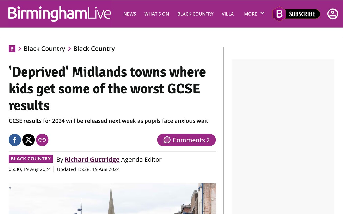 Deprived Midlands towns where kids get some of the worst GCSE results on Birmingham Mail